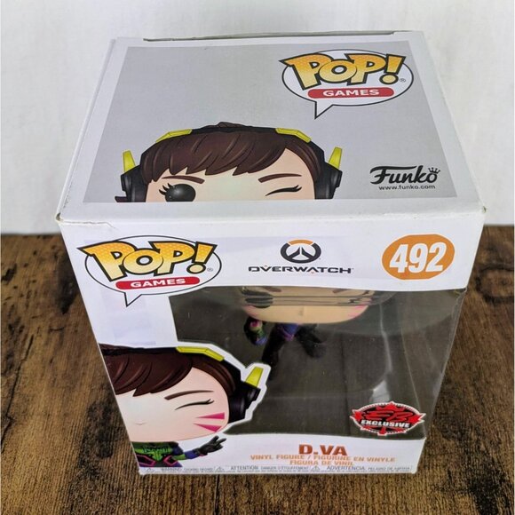 Funko Pop Overwatch D.Va #492 EB Games Exclusive - Picture 6 of 8